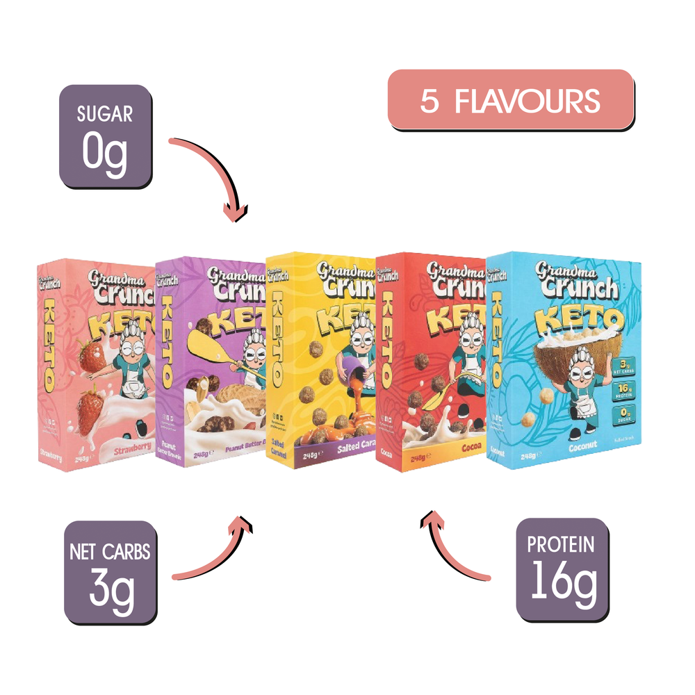 Grandma Crunch KETO "Family Variety Pack" (5 Pack in Box)